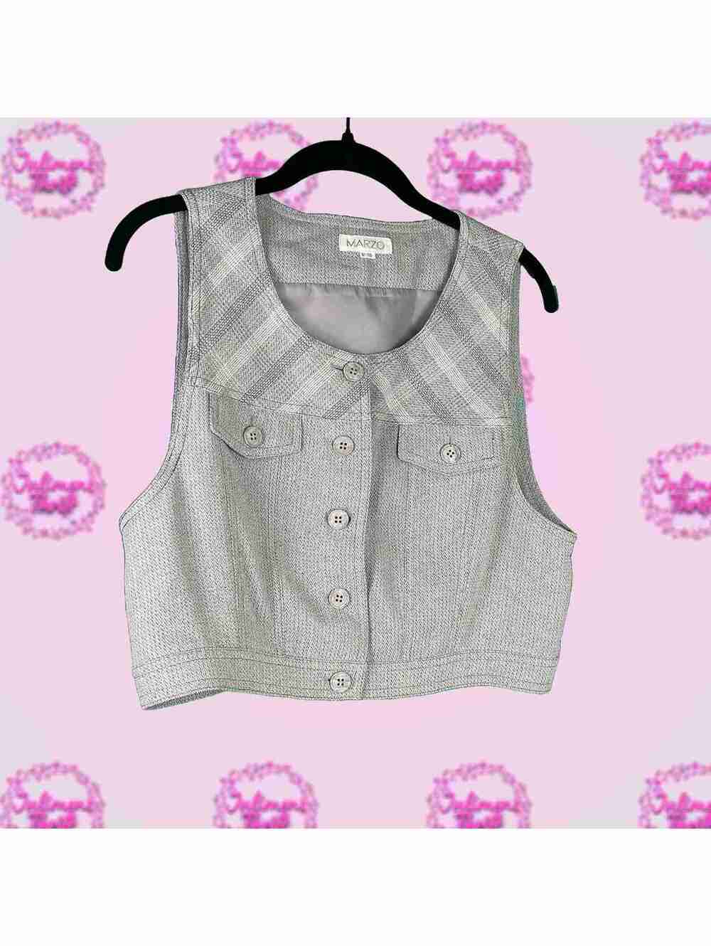 MARZO Grey Crop Top